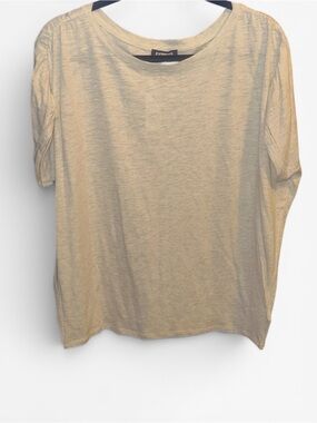 Express Lg Light Heather Grey Short Sleeve Tee